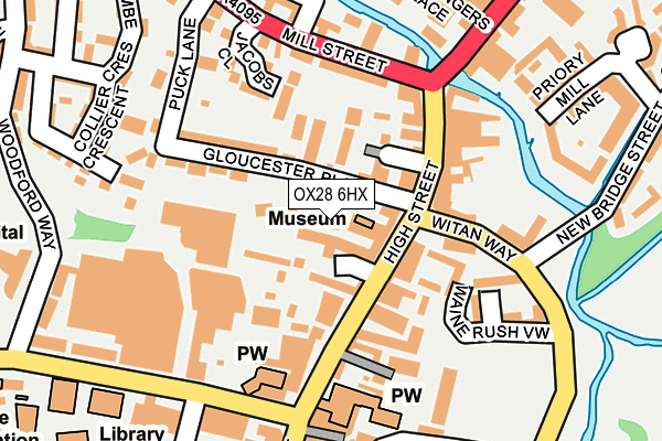 OX28 6HX map - OS OpenMap – Local (Ordnance Survey)