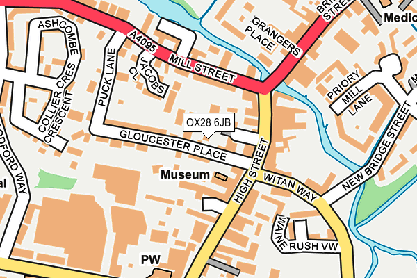 OX28 6JB map - OS OpenMap – Local (Ordnance Survey)