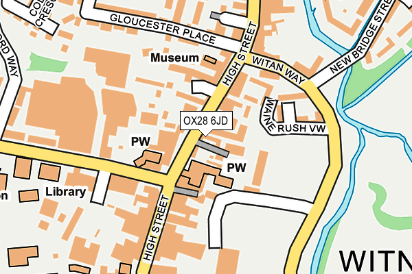 OX28 6JD map - OS OpenMap – Local (Ordnance Survey)