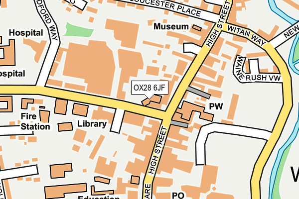 OX28 6JF map - OS OpenMap – Local (Ordnance Survey)