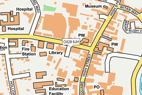 OX28 6JH map - OS OpenMap – Local (Ordnance Survey)