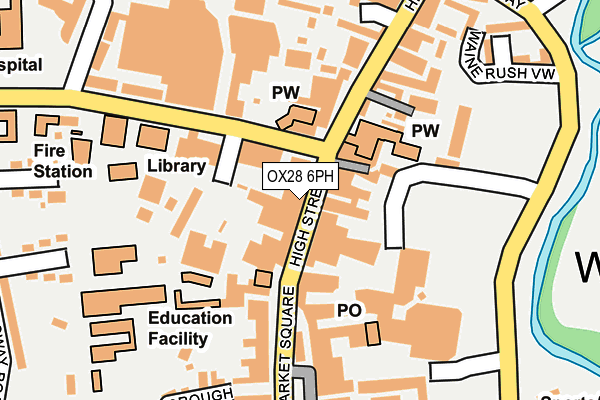 OX28 6PH map - OS OpenMap – Local (Ordnance Survey)