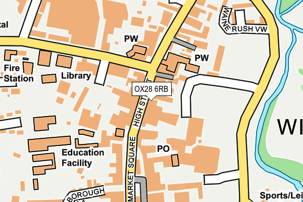 Map of THE HOMEWORKS (OXFORD) LIMITED at local scale