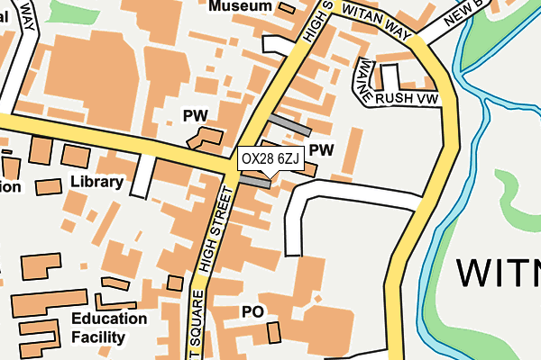 OX28 6ZJ map - OS OpenMap – Local (Ordnance Survey)