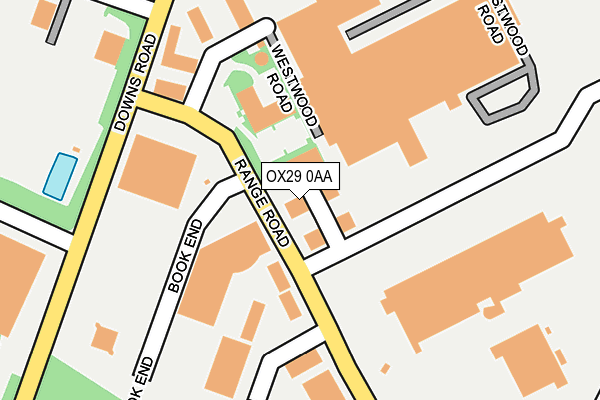 OX29 0AA map - OS OpenMap – Local (Ordnance Survey)