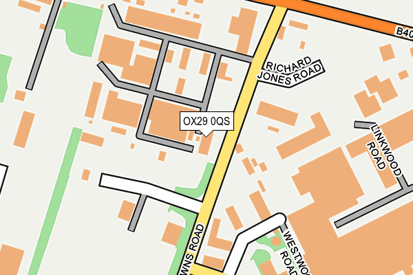 OX29 0QS map - OS OpenMap – Local (Ordnance Survey)