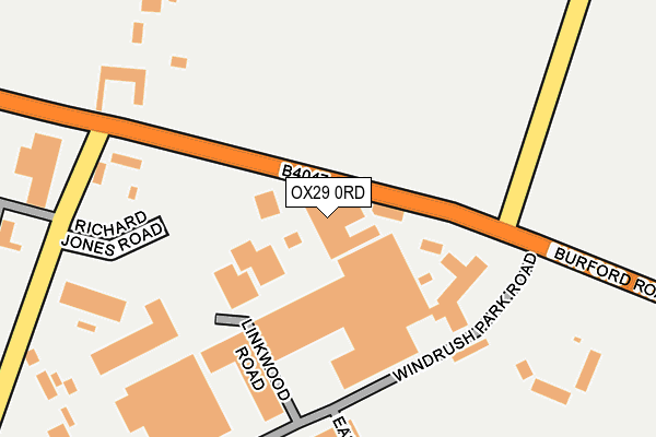OX29 0RD map - OS OpenMap – Local (Ordnance Survey)