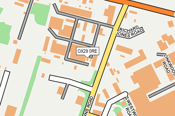 OX29 0RE map - OS OpenMap – Local (Ordnance Survey)