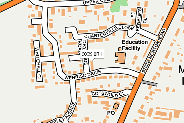 OX29 0RH map - OS OpenMap – Local (Ordnance Survey)
