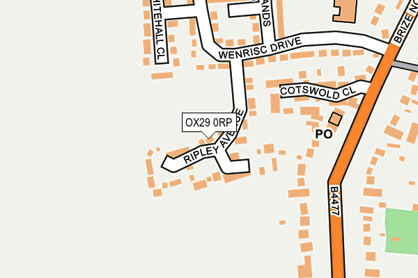 OX29 0RP map - OS OpenMap – Local (Ordnance Survey)
