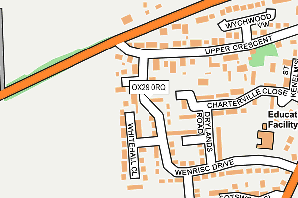 OX29 0RQ map - OS OpenMap – Local (Ordnance Survey)