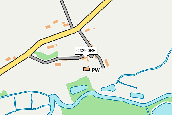 OX29 0RR map - OS OpenMap – Local (Ordnance Survey)