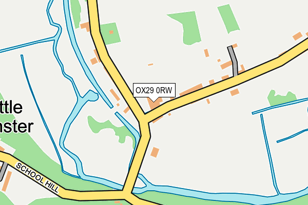 OX29 0RW map - OS OpenMap – Local (Ordnance Survey)