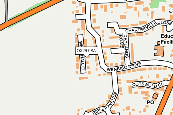 OX29 0SA map - OS OpenMap – Local (Ordnance Survey)