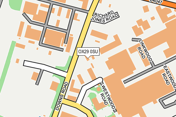 OX29 0SU map - OS OpenMap – Local (Ordnance Survey)