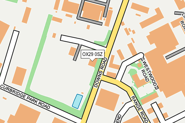 OX29 0SZ map - OS OpenMap – Local (Ordnance Survey)