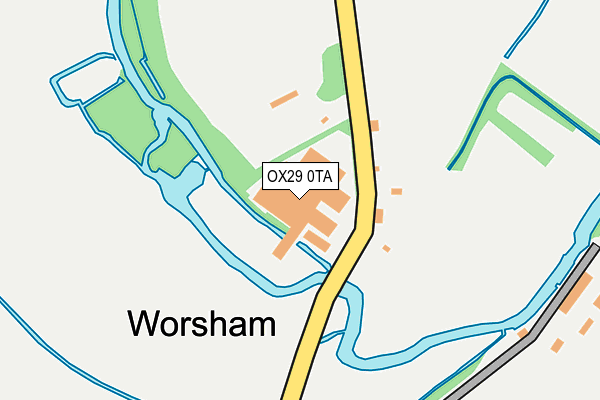 OX29 0TA map - OS OpenMap – Local (Ordnance Survey)