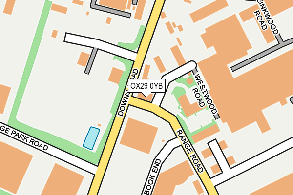 OX29 0YB map - OS OpenMap – Local (Ordnance Survey)