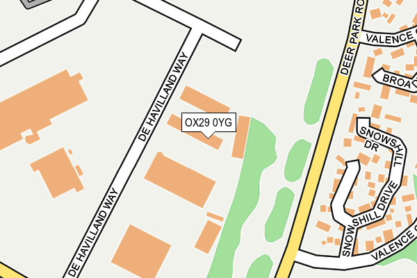 OX29 0YG map - OS OpenMap – Local (Ordnance Survey)