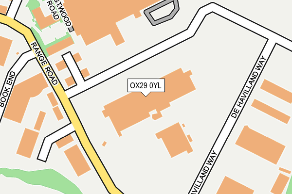 OX29 0YL map - OS OpenMap – Local (Ordnance Survey)