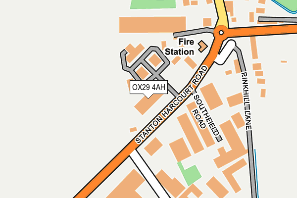OX29 4AH map - OS OpenMap – Local (Ordnance Survey)