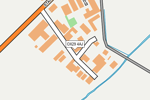 OX29 4AJ map - OS OpenMap – Local (Ordnance Survey)