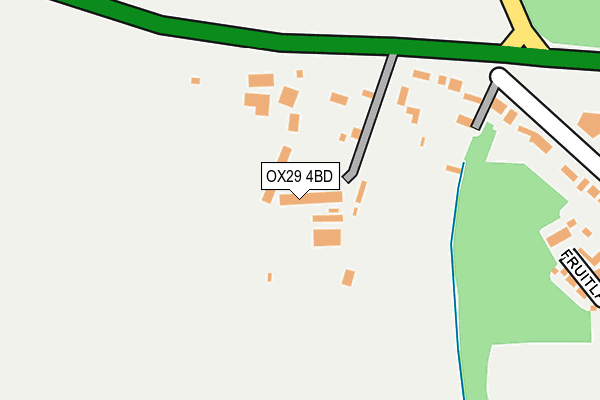 OX29 4BD map - OS OpenMap – Local (Ordnance Survey)