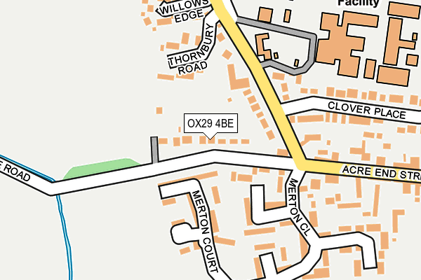 OX29 4BE map - OS OpenMap – Local (Ordnance Survey)