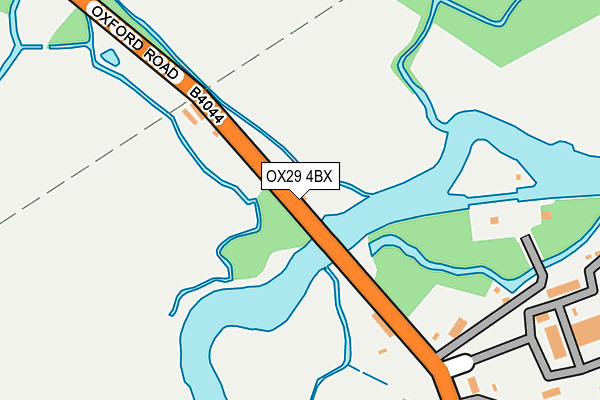 OX29 4BX map - OS OpenMap – Local (Ordnance Survey)