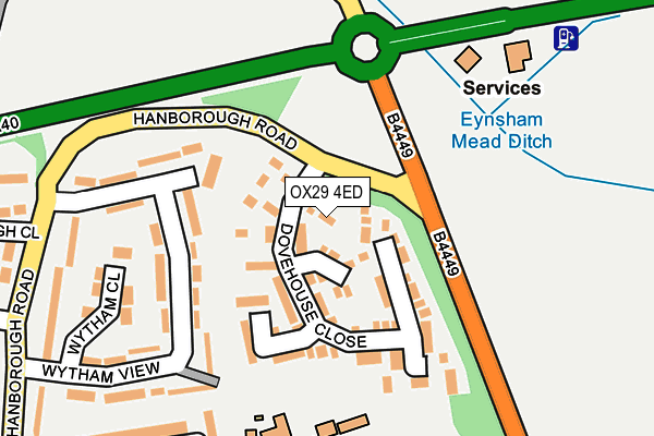 OX29 4ED map - OS OpenMap – Local (Ordnance Survey)