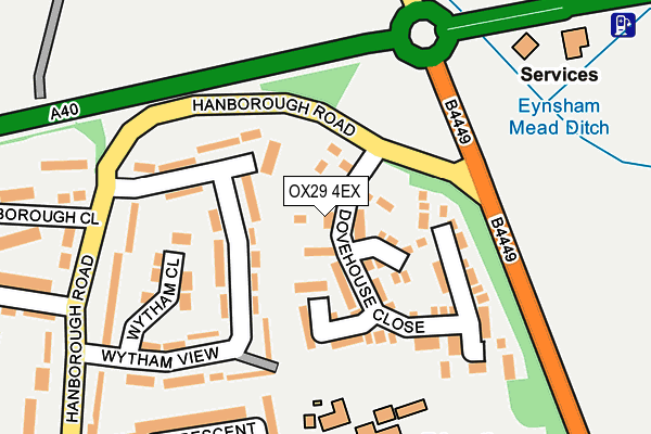 OX29 4EX map - OS OpenMap – Local (Ordnance Survey)