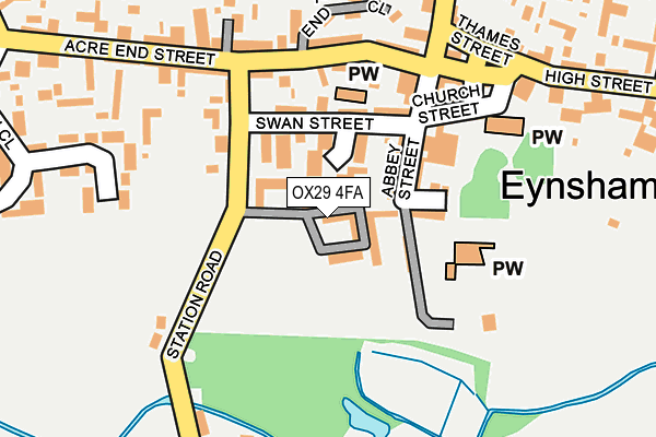 OX29 4FA map - OS OpenMap – Local (Ordnance Survey)