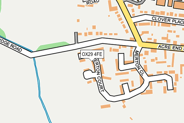 OX29 4FE map - OS OpenMap – Local (Ordnance Survey)