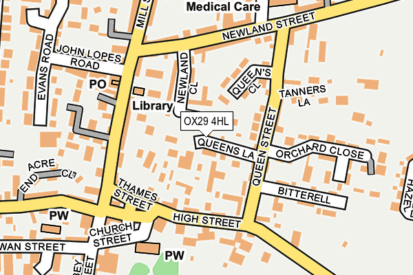 OX29 4HL map - OS OpenMap – Local (Ordnance Survey)