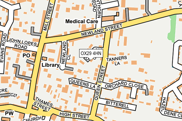 OX29 4HN map - OS OpenMap – Local (Ordnance Survey)
