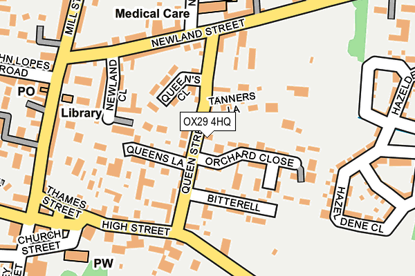 OX29 4HQ map - OS OpenMap – Local (Ordnance Survey)