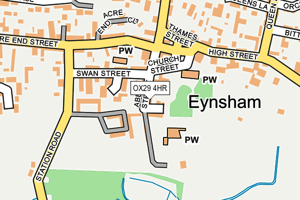 OX29 4HR map - OS OpenMap – Local (Ordnance Survey)