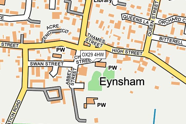 OX29 4HW map - OS OpenMap – Local (Ordnance Survey)