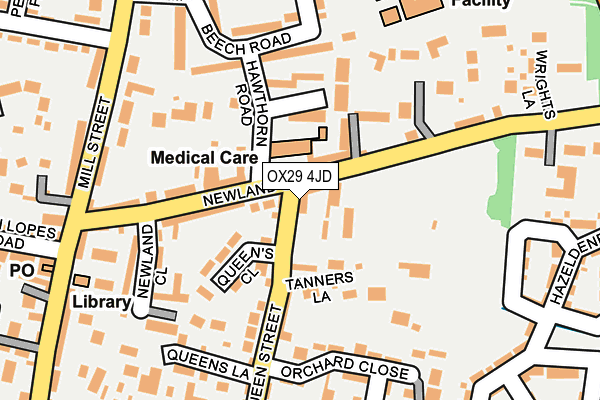 OX29 4JD map - OS OpenMap – Local (Ordnance Survey)