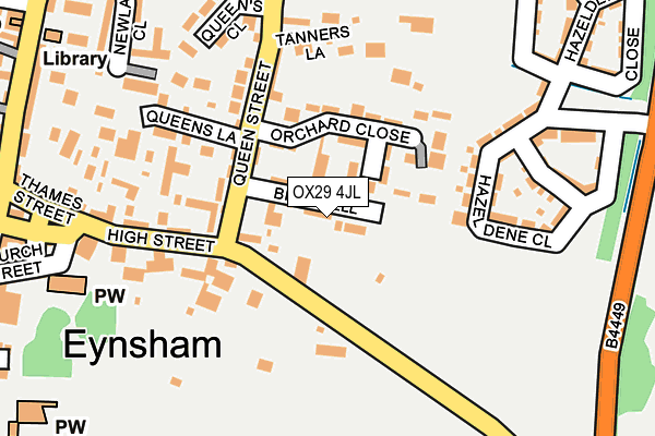 OX29 4JL map - OS OpenMap – Local (Ordnance Survey)
