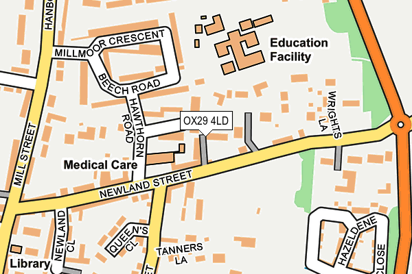 Map of OXFORD INFLUENTIAL LIMITED at local scale