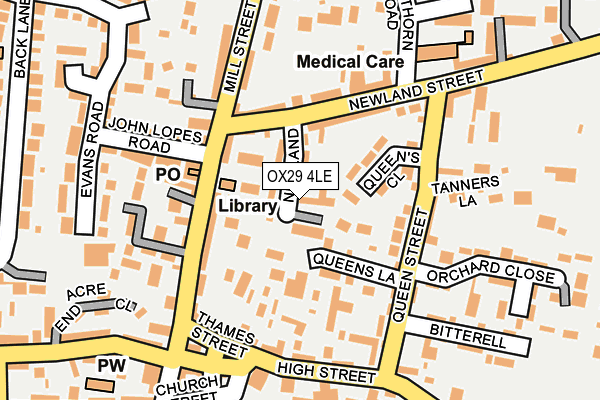 OX29 4LE map - OS OpenMap – Local (Ordnance Survey)