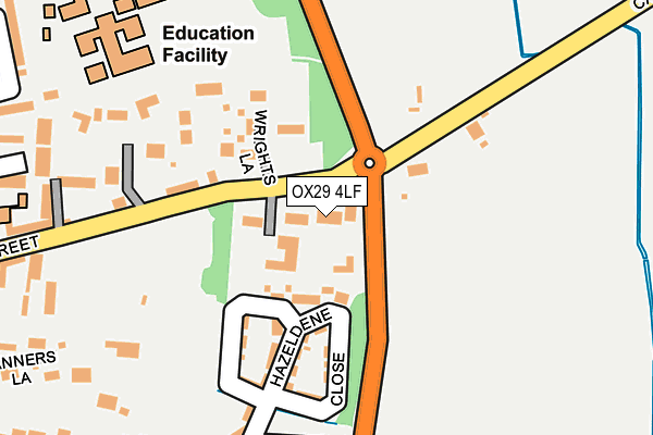 OX29 4LF map - OS OpenMap – Local (Ordnance Survey)
