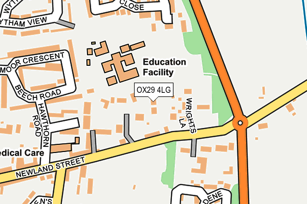 OX29 4LG map - OS OpenMap – Local (Ordnance Survey)