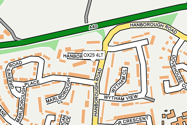 OX29 4LT map - OS OpenMap – Local (Ordnance Survey)