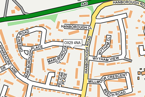 OX29 4NA map - OS OpenMap – Local (Ordnance Survey)