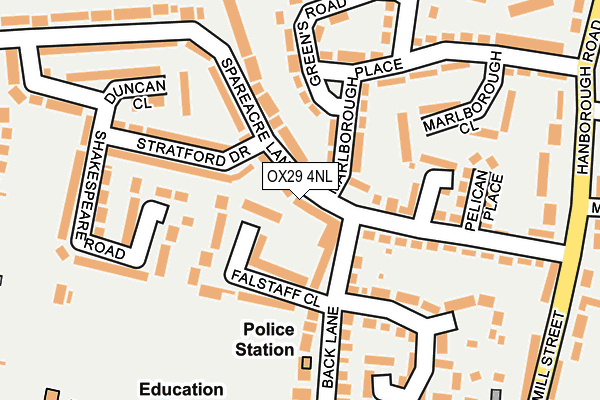 OX29 4NL map - OS OpenMap – Local (Ordnance Survey)