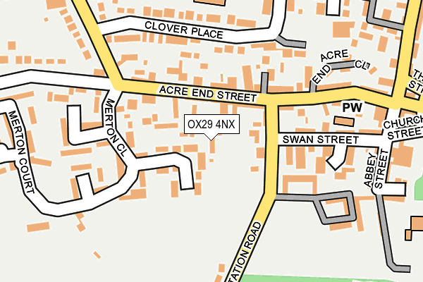 OX29 4NX map - OS OpenMap – Local (Ordnance Survey)