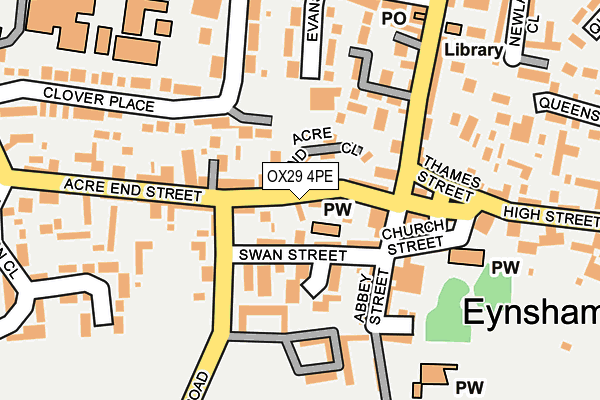 OX29 4PE map - OS OpenMap – Local (Ordnance Survey)