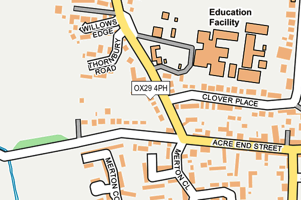OX29 4PH map - OS OpenMap – Local (Ordnance Survey)
